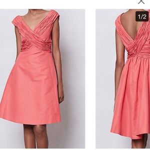 Mirror de Venus coral dress (Anthropologie)